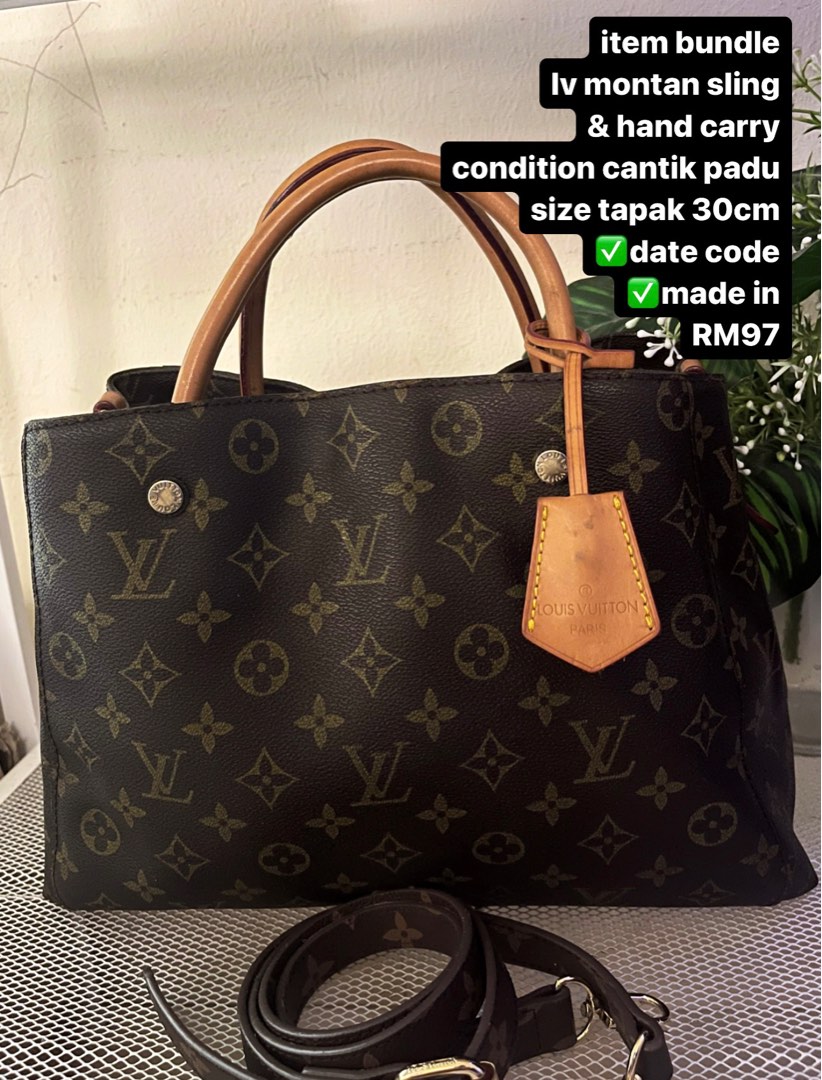 Louis Vuitton Montaigne Damier, Luxury, Bags & Wallets on Carousell