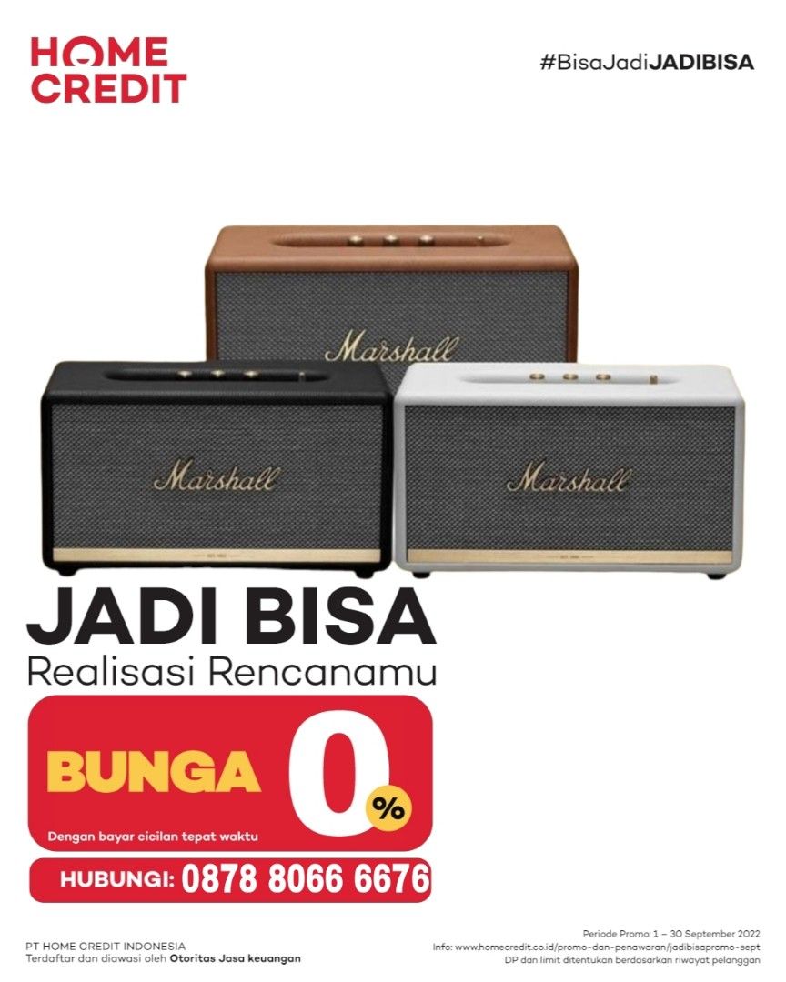 Marshall Standmore II Bluetooth Speaker Bisa Dicicil Pake KTP Promo