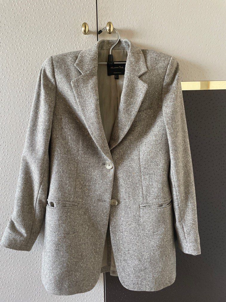 Massimo Dutti wool blazer Women s Fashion Coats Jackets and