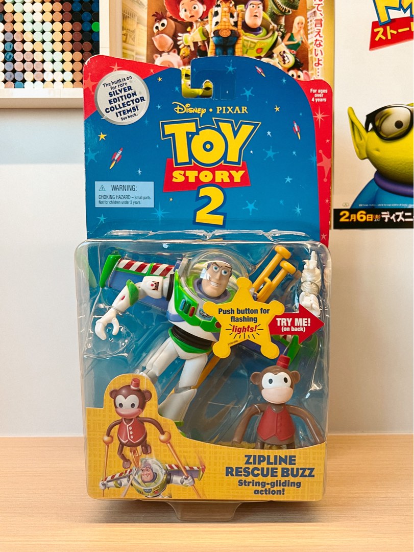Mattel Disney Pixar Toy Story 2 Zipline Rescue Buzz, Hobbies & Toys, Toys & Games on Carousell