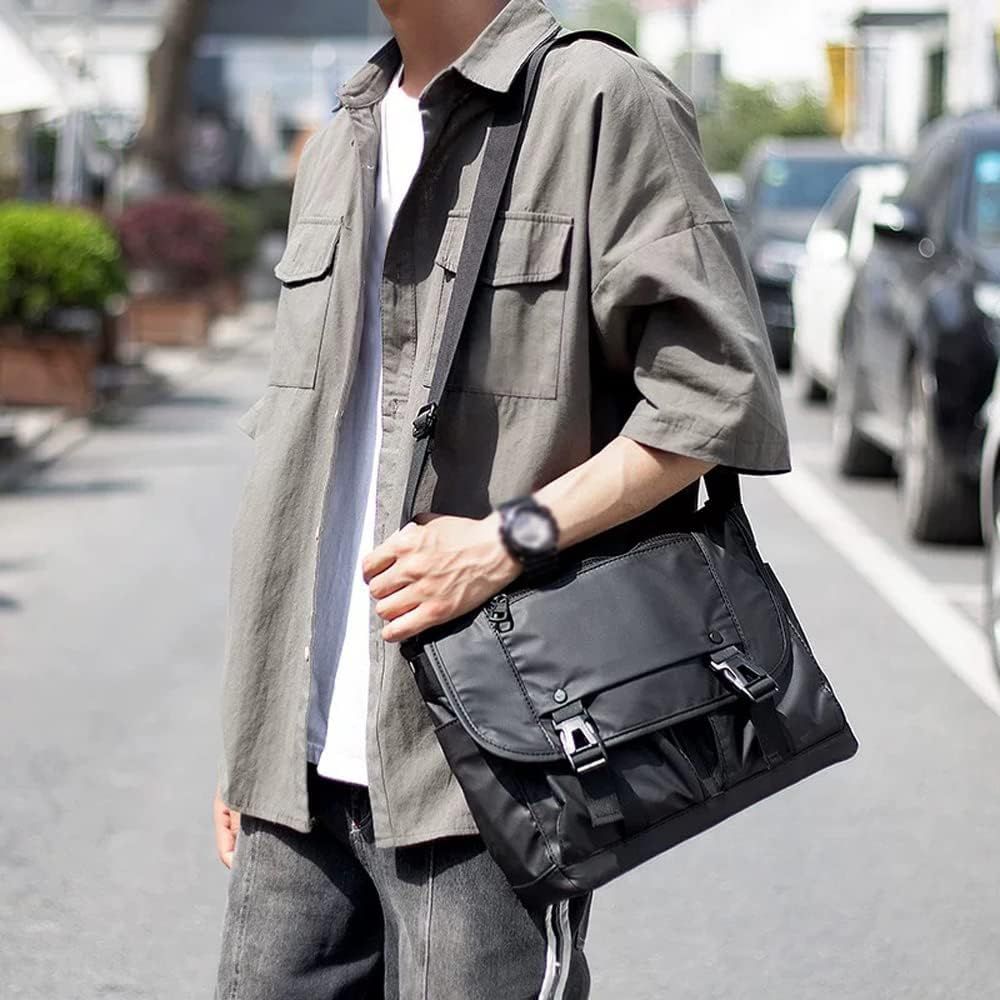 Men's crossbody top satchel bag