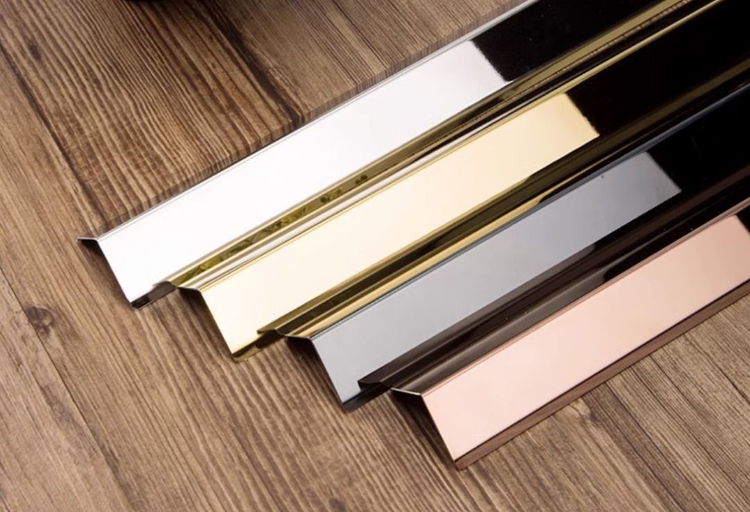 Metal Aluminum Alloy Trim Profile Cap / Wall Edge Corner Trim