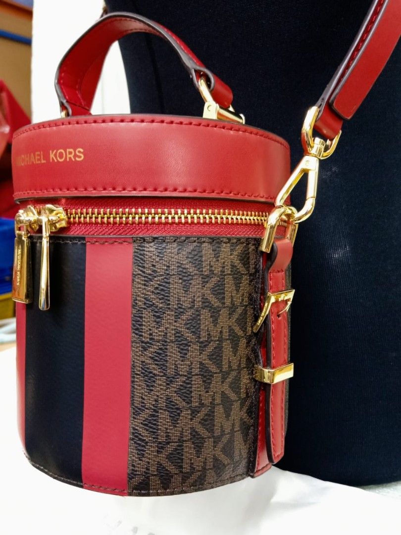 Bedford travel medium logo stripe crossbody bag sales