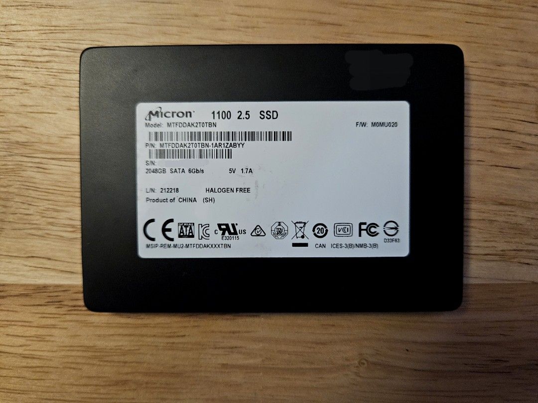 Micron 1100 new arrivals sata