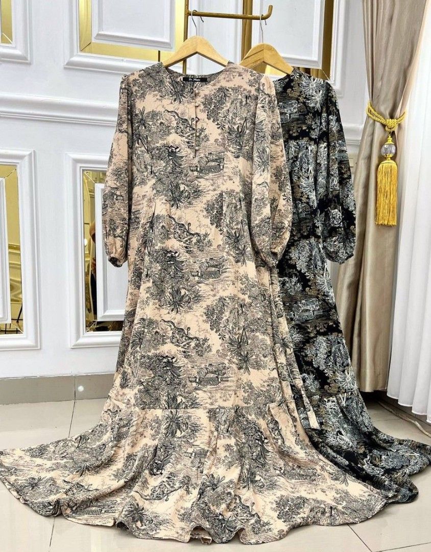 MKYR1682 duyung dress premium krinkel uniqlo