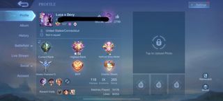 Mobile legend account for sale