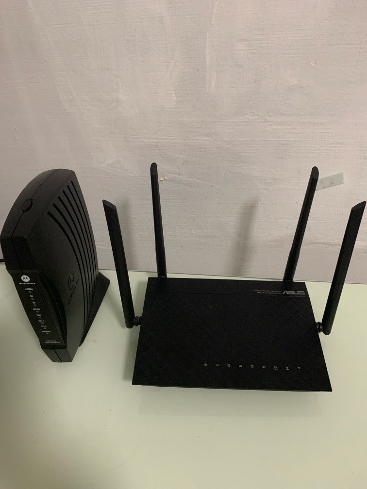 Modem and router set, Computers & Tech, Parts & Accessories, Networking ...