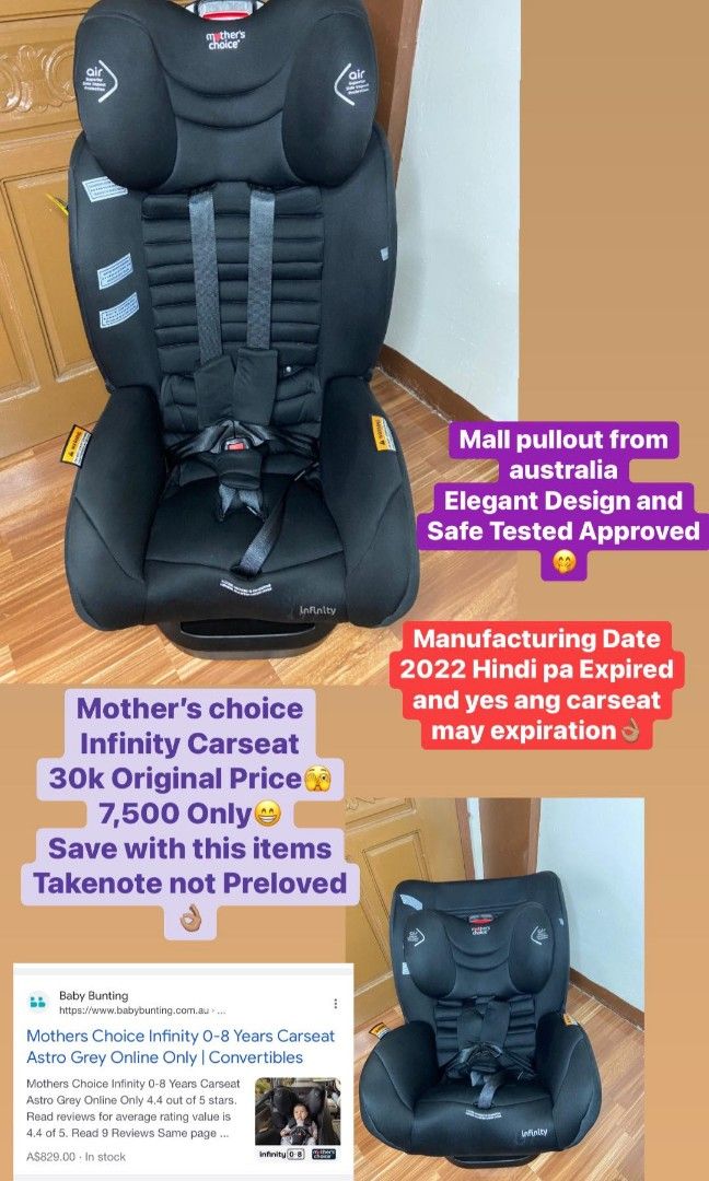 Mothers choice car shop seat expiry date