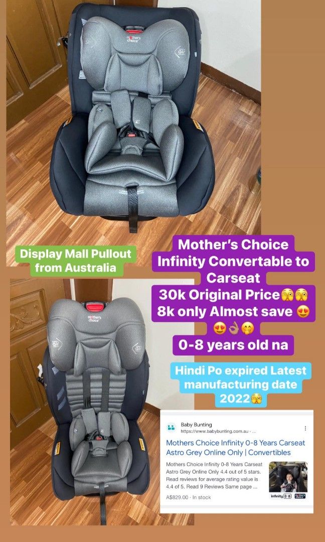 Mothers choice car store seat baby bunting