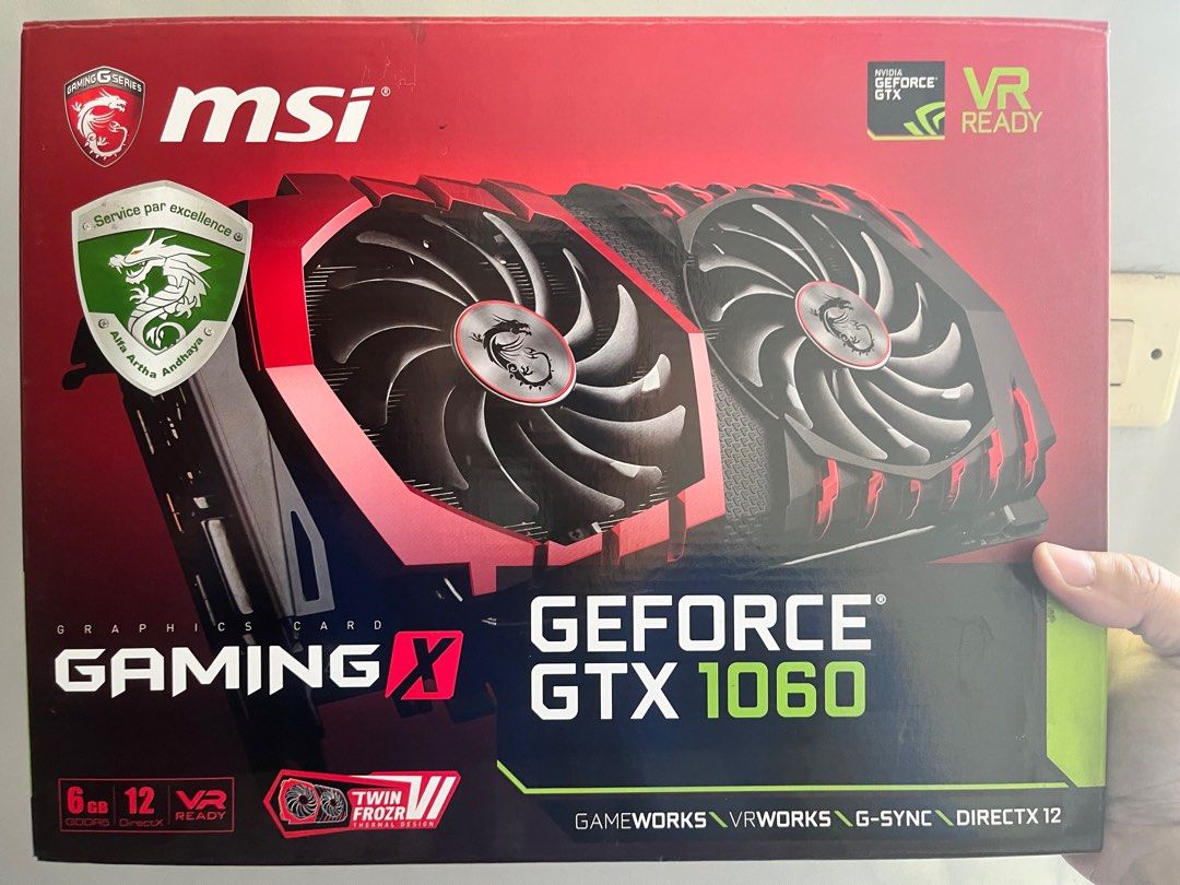 MSI Geforce GTX 1060 6Gb Gaming X, Elektronik, Bagian Komputer ...