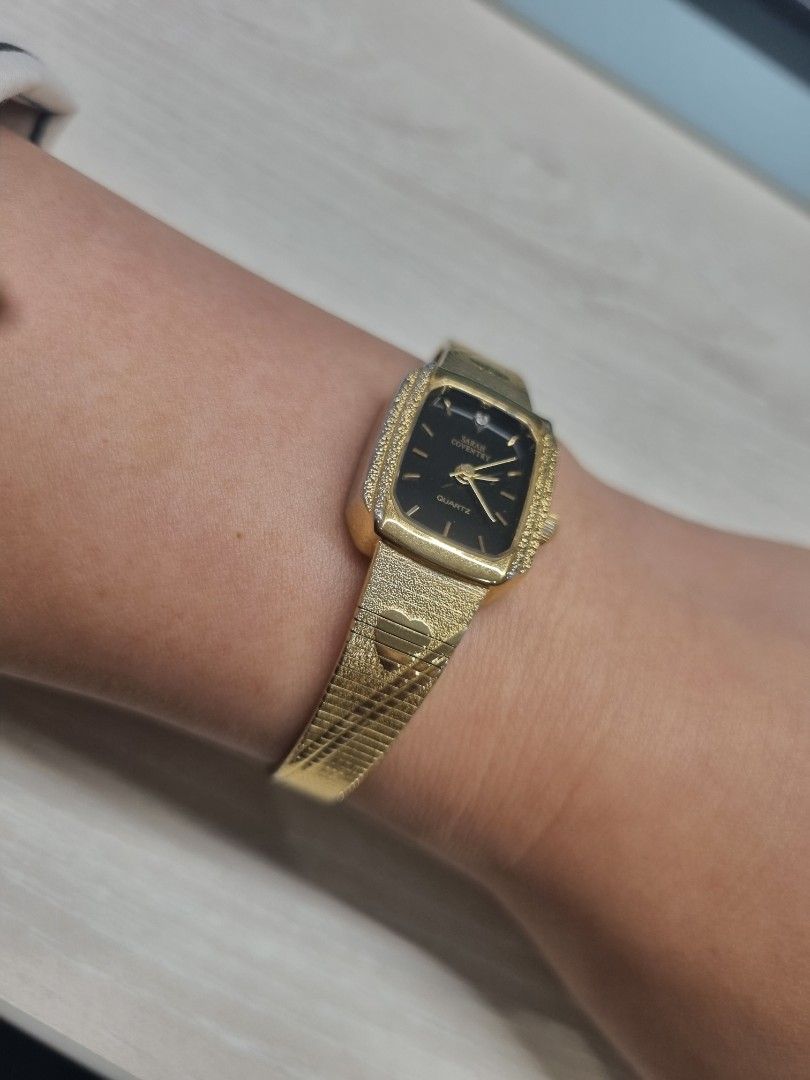 Gold metal watch online