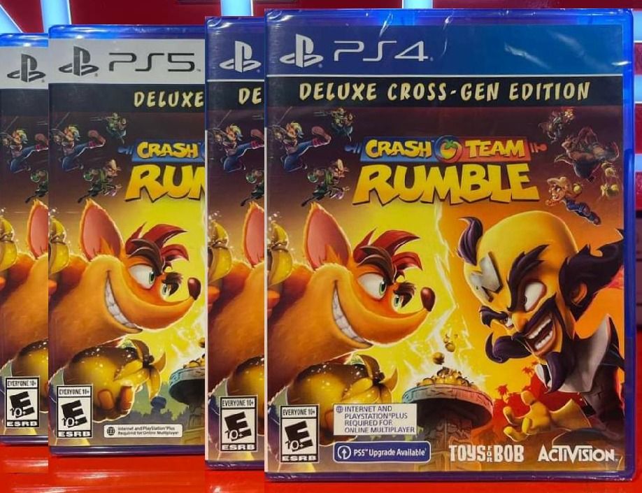 NEW AND SEALED PS4 / PS5 Game Crash Team Rumble Cross-Gen / Deluxe Edition