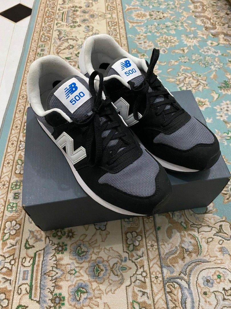 New balance 500 black Men s Fashion Footwear Sneakers on Carousell