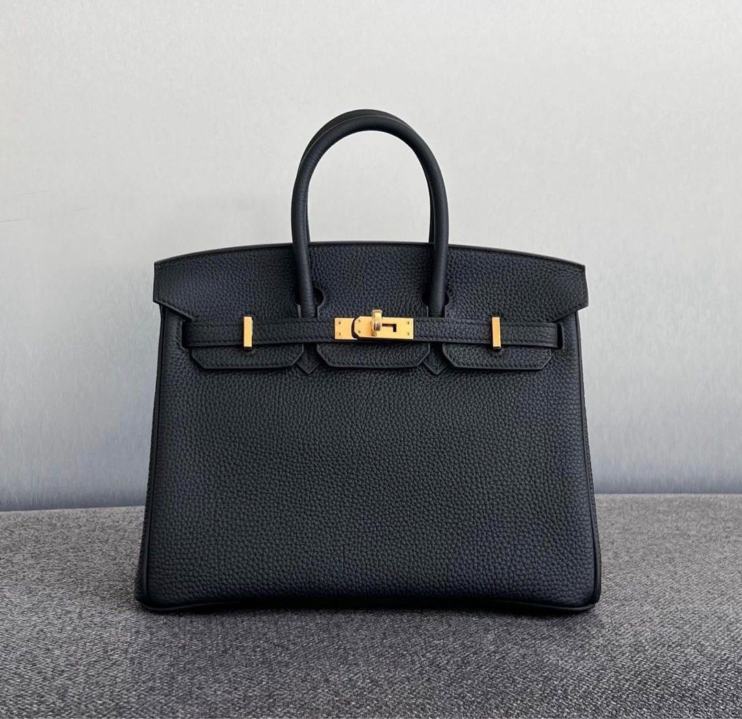 Hermes Birkin 25 Vert De Gris Togo, Luxury, Bags & Wallets on Carousell