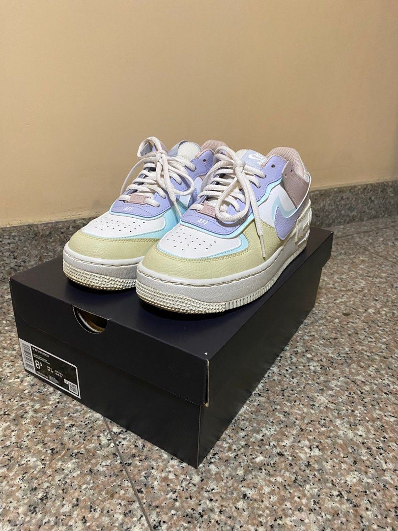 womens nike air force 1 shadow pastel ghost vandalized sage