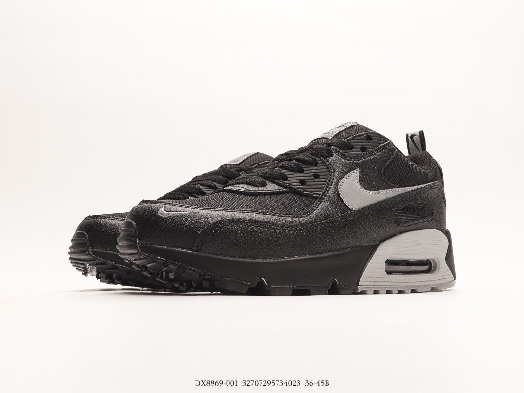 Nike Air Max 90 Black Silver Shoes US 5.5 US 11 Men s Fashion