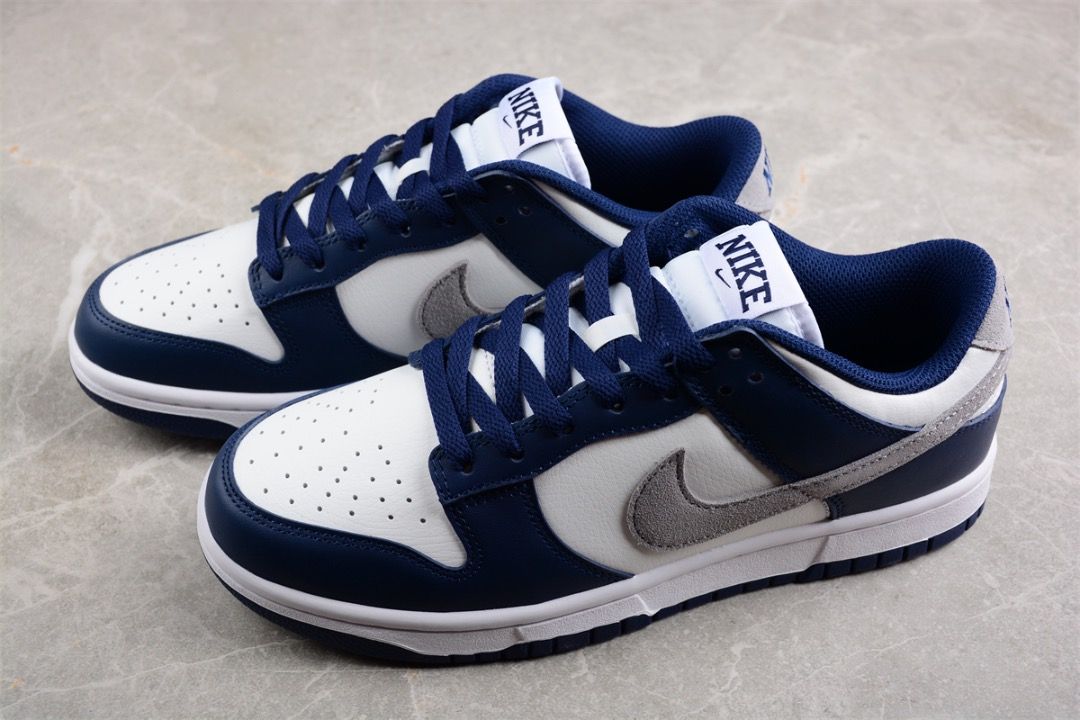 White and navy cheap blue shoes