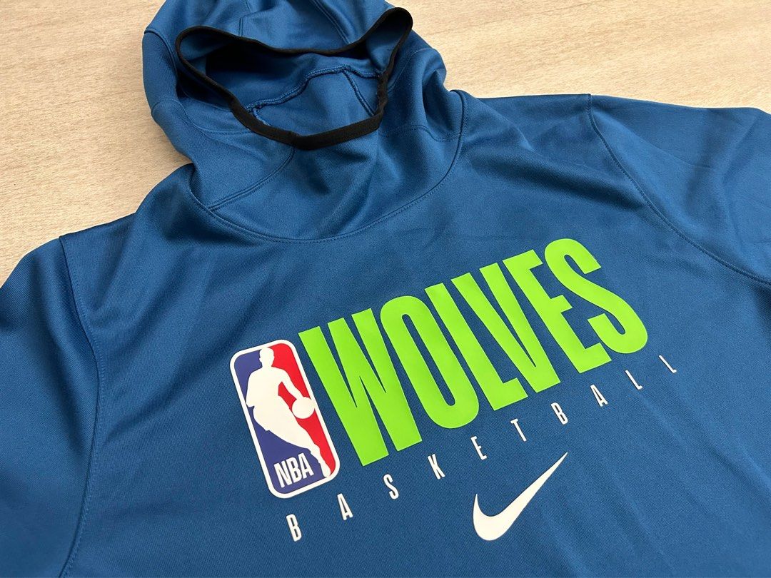 Nike NBA Authentic Warmup Hoodies TimberWolves, 男裝, 上身及套裝, 衛衣- Carousell