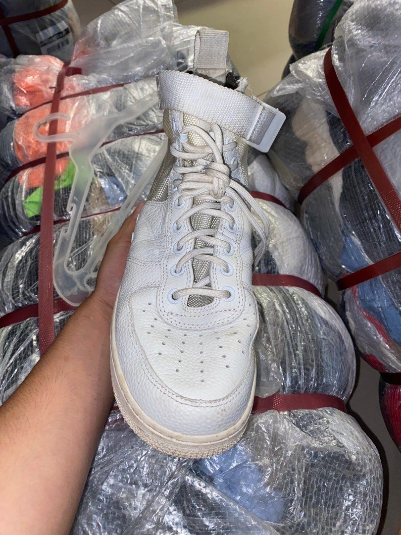 NIKE SF AF1 MID TRIPLE IVORY Men s Fashion Footwear Sneakers on