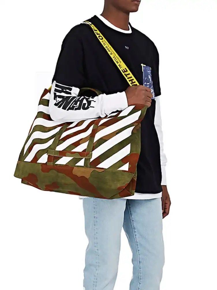 Off white camo tote cheap