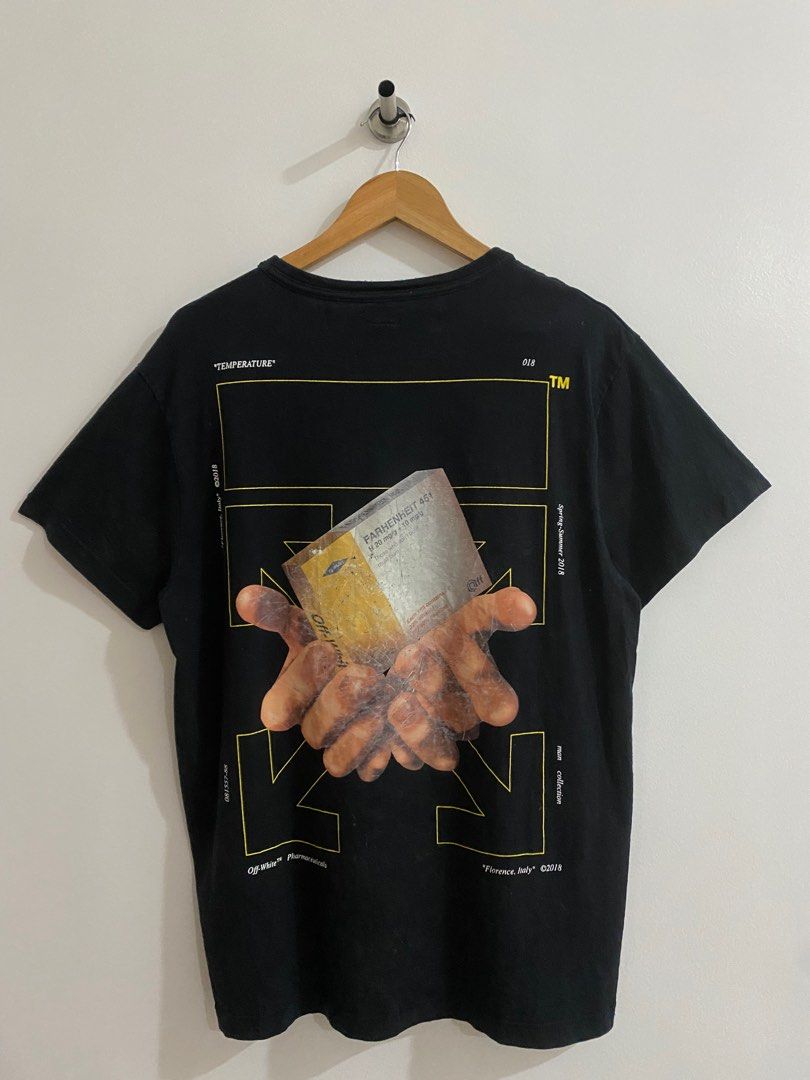 Off White Fahrenheit Tee Legit Men s Fashion Tops Sets