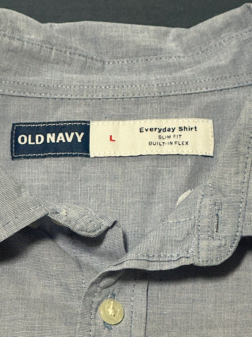 old navy slim fit button up
