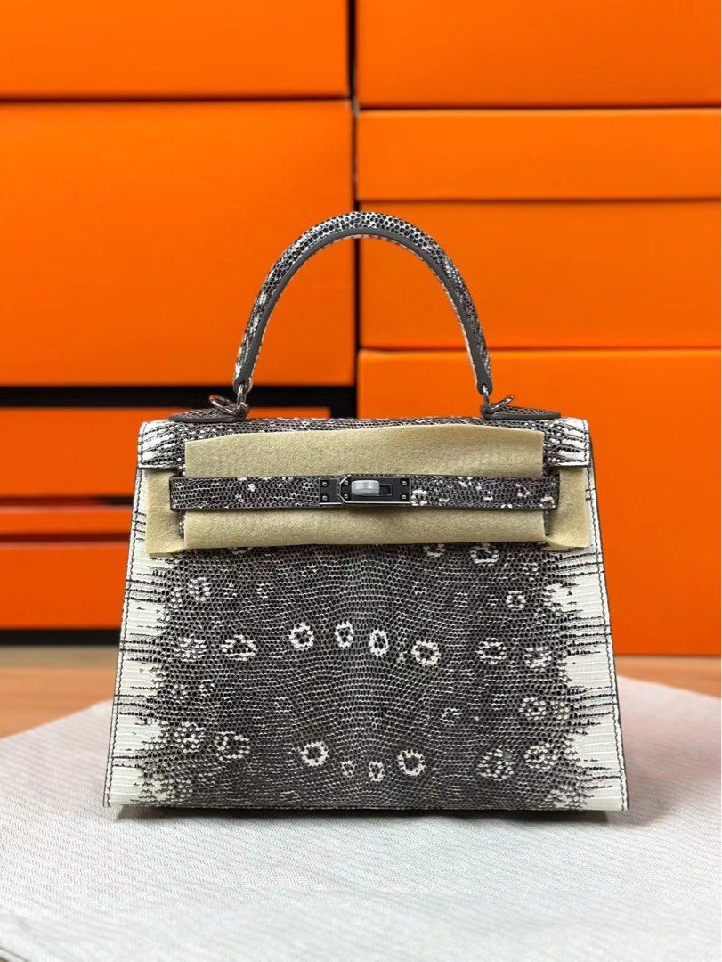 Hermes ombre lizard kelly store
