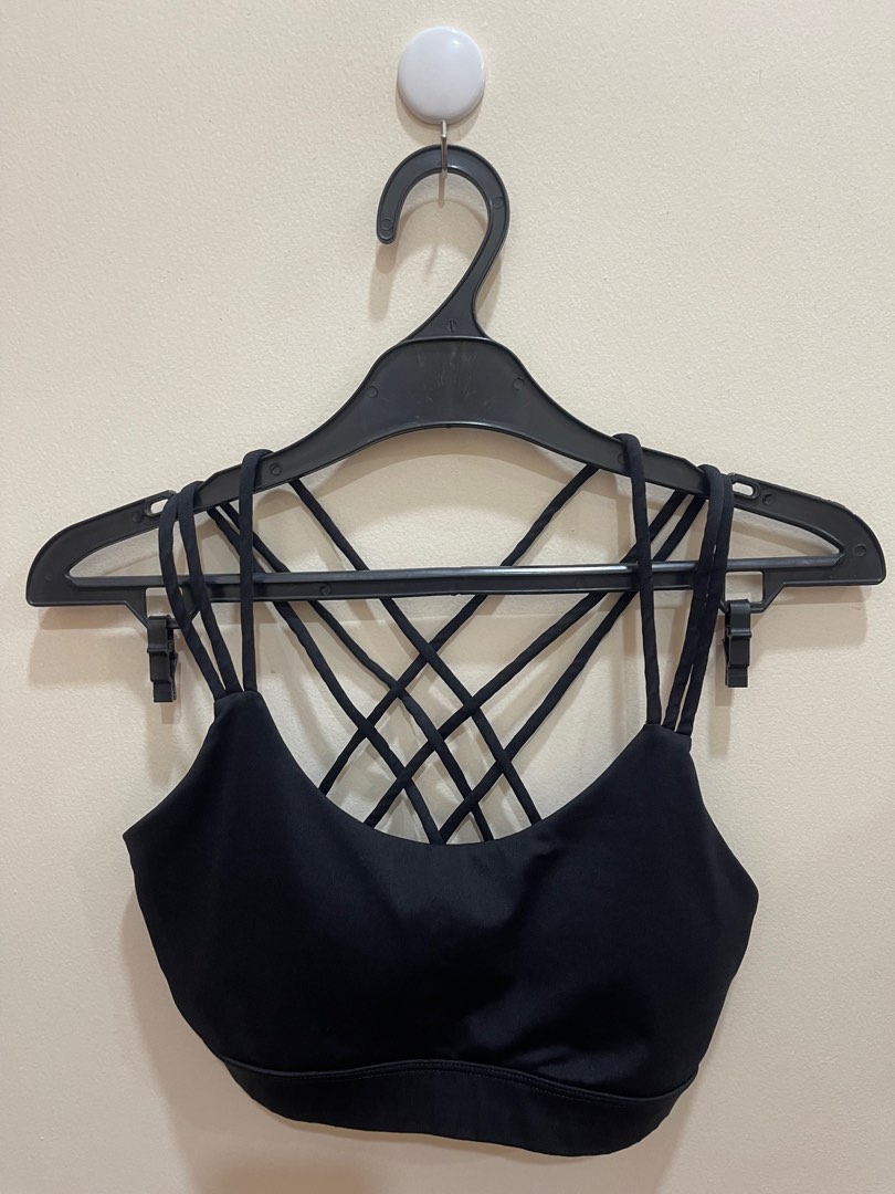 [Original] Wacoal Open Back Sports Bra Black on Carousell