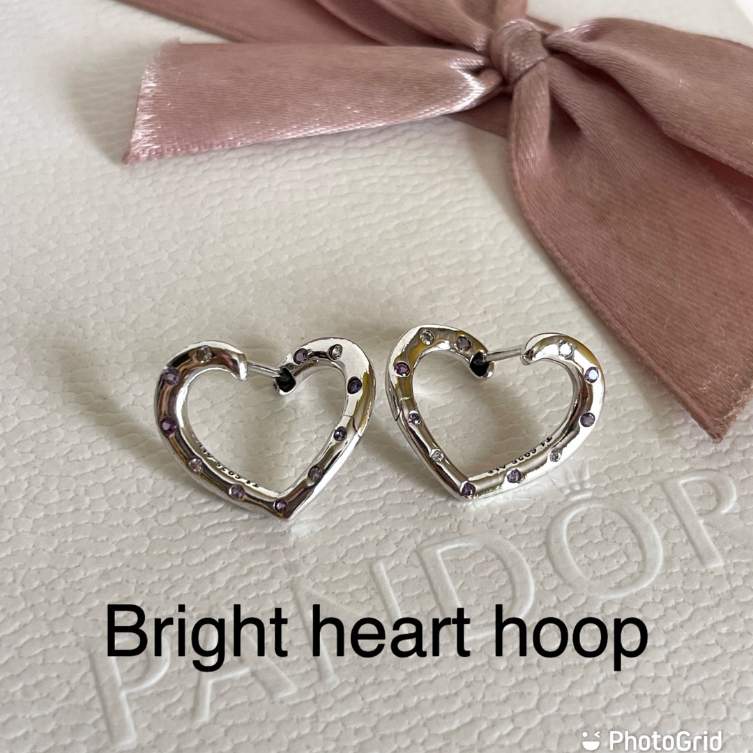 Bright hearts cheap hoop earrings