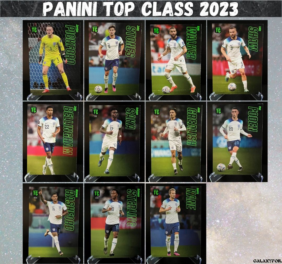 Panini Top Class 2023 England Team (11 Cards), Hobbies & Toys, Toys & Games on Carousell