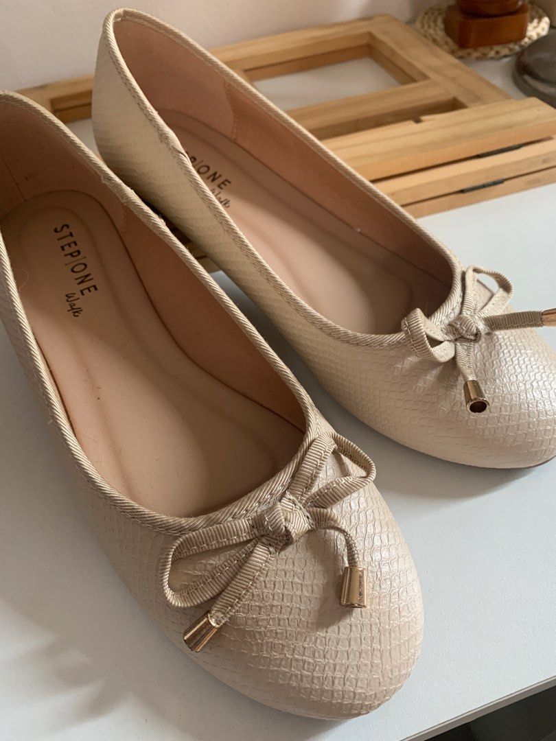 Payless Step One Light Beige Doll Shoes