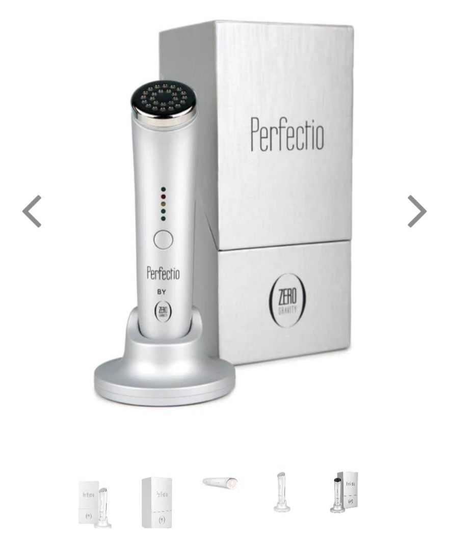 Perfectio by Zero Gravity Rejuvenate Skin FaceLift Gift (Category: Face Care) located in Mandaluyong City. Submitted by stockoverflow (Listing ID 1238850009, Image 1). Description: Be beautiful today. Perfectio by Zero Gravity Brand New Opened to test, extra unit Free demo for face lift therapy (1 session) 1 unit only PEREFCTIO WILL REJUVENATE YOUR SKIN'S APPEARANCE AND STRUCTURE USING DUAL ACTION TECHNIQUES, RED LED LIGHT, AND TOPICAL HEAT. Perf