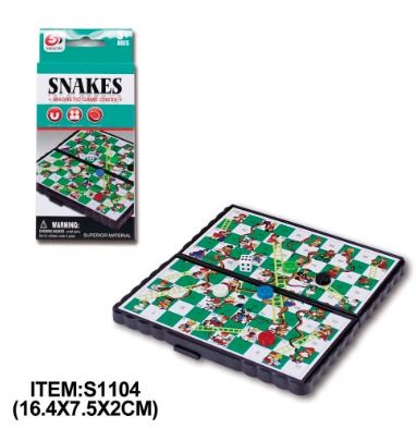  Magnetic Snakes and Ladders Board Game Set - 9.6 Inches : Toys  & Games