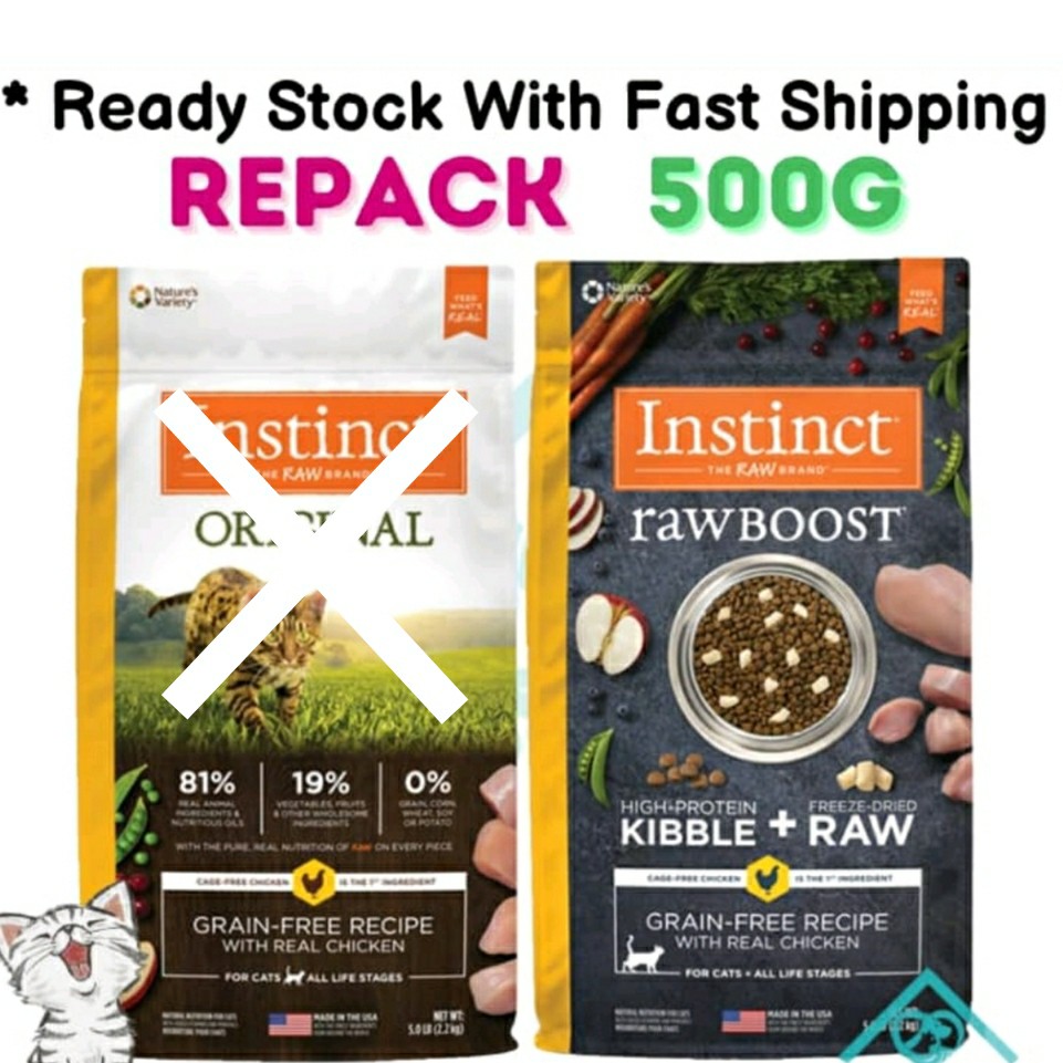 Instinct raw boost cat sale