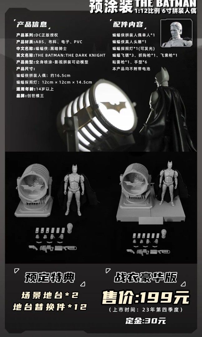 preOrder Plastic Model Kits ModoKING batman batmobile batsignal ...
