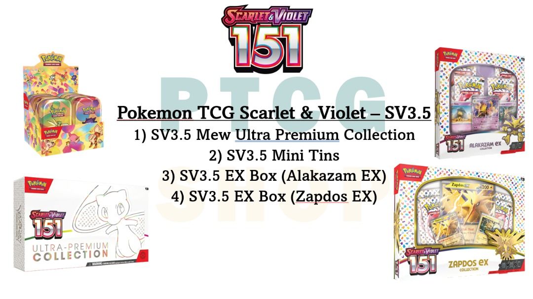  Pokemon TCG Scarlet & Violet 3.5 Pokemon 151 Zapdos Ex