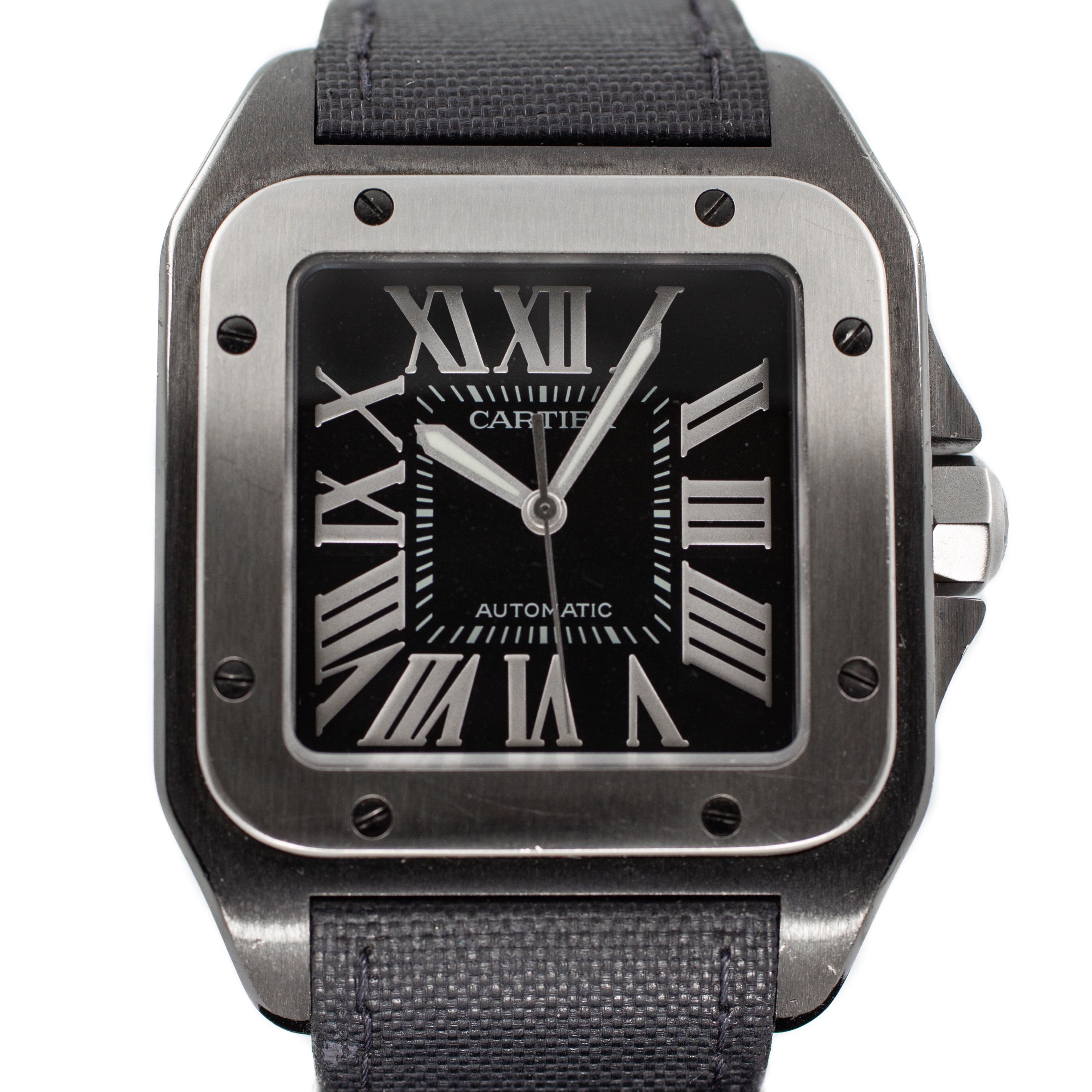 Preowned Cartier Santos 100 Large in PVD Steel Ref W2020010