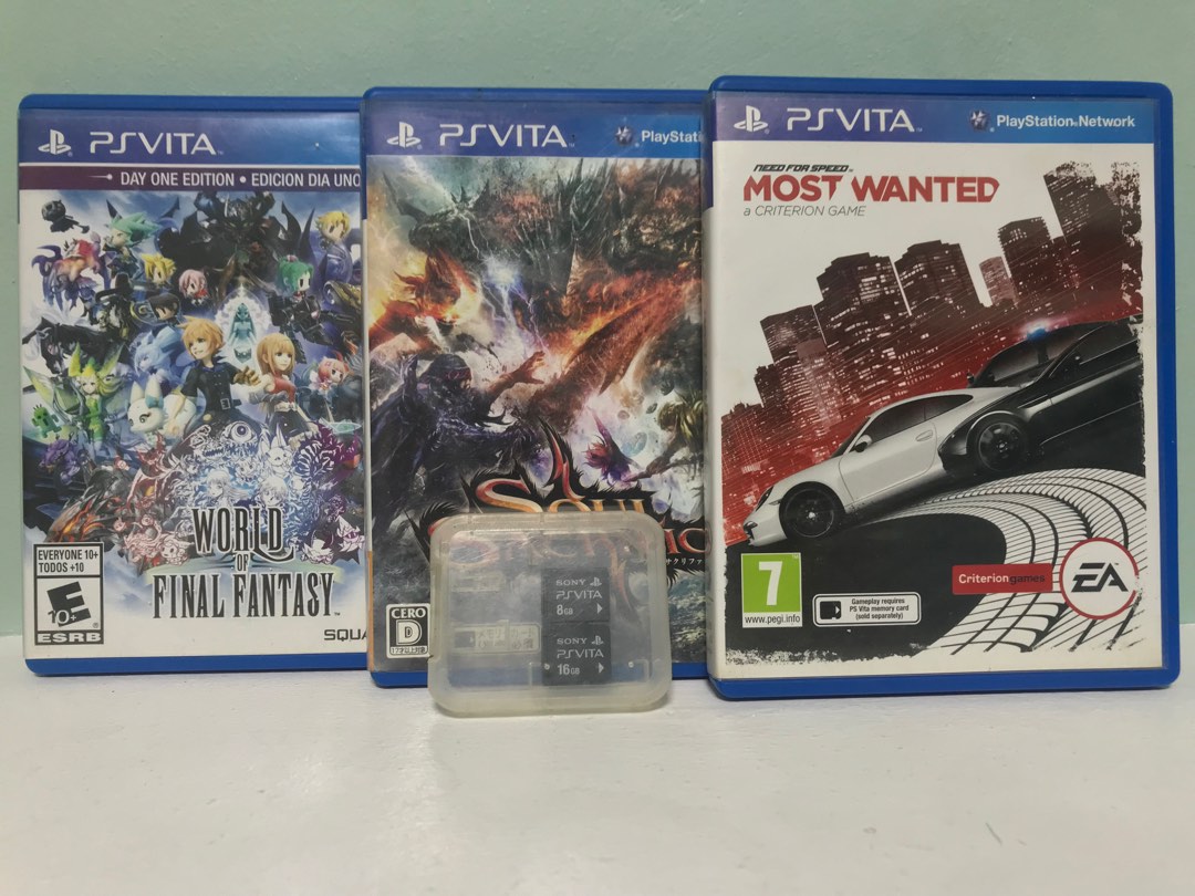 PS Vita Physical Games & PS Vita Original Memory Card, Video Gaming