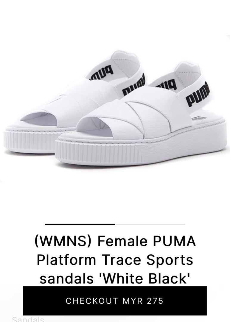 Cheap Womens White Puma Platform Sandal Sandals | Soletrader Outlet