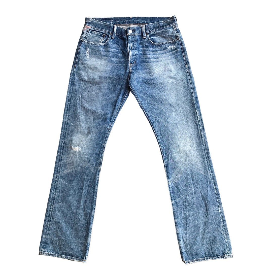 Ralph Lauren Denim Supply Stonewashed Processed Bootcut Denim