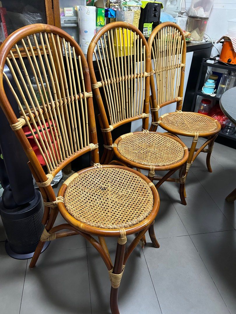 Rattan chair clearance second hand