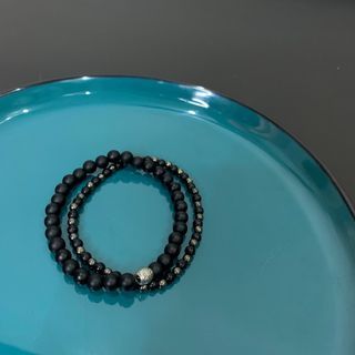 Raven Bracelet | Matte Black Beads | 15% OFF