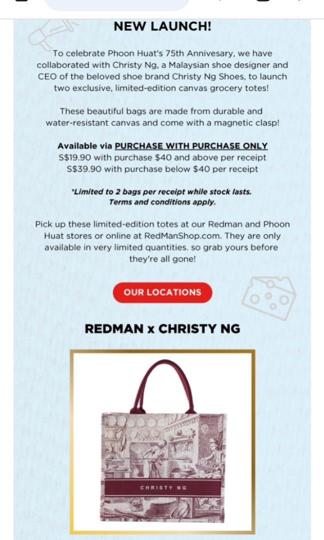 Introducing our REDMAN X CHRISTY NG limited edition tote bag collection! -  RedMan