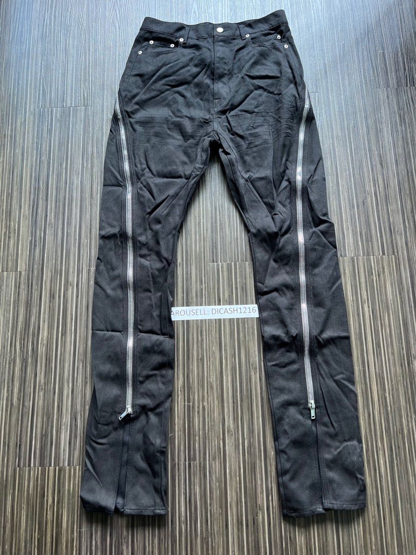 RICK OWENS DENIM BLACK BOLAN BANANA JEANS, 男裝, 褲＆半截裙