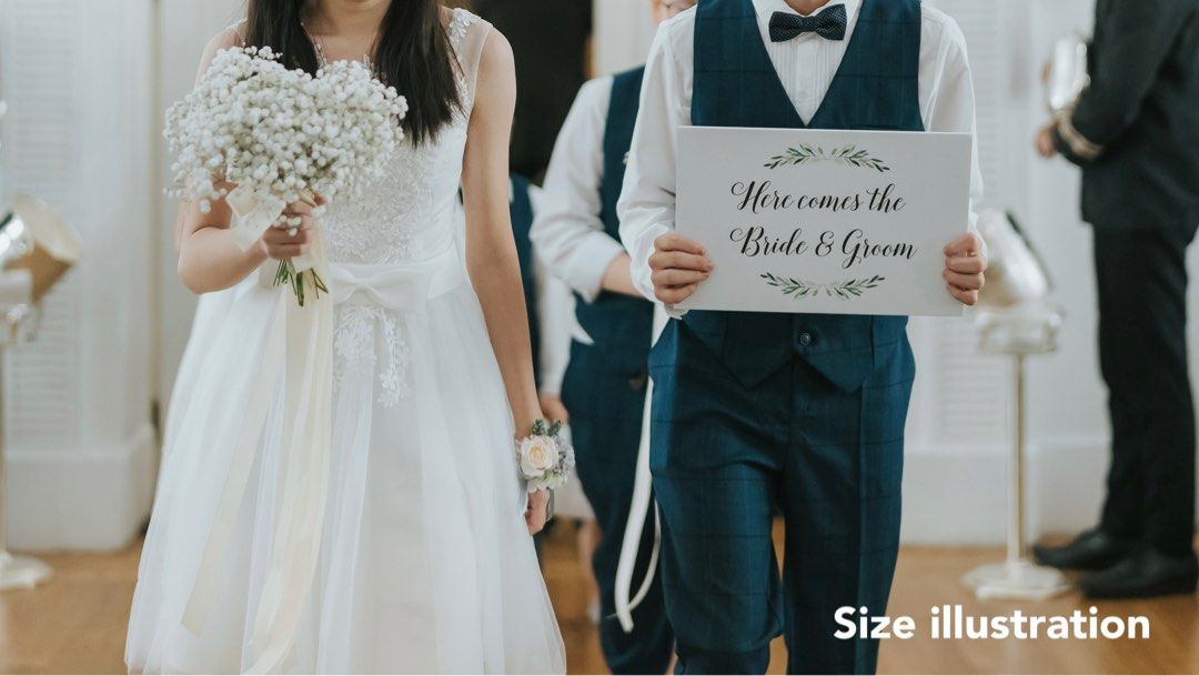 Here comes the bride shop sign for ring bearer