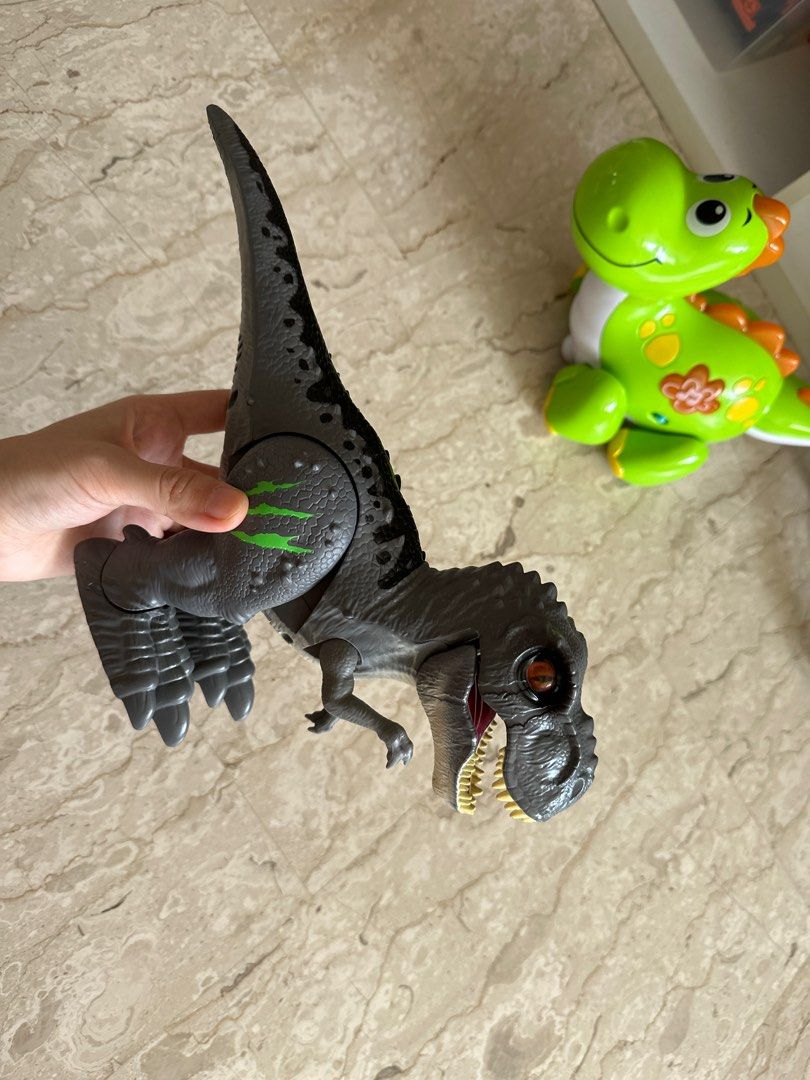 robo alive attacking t rex battery powered robotic toy