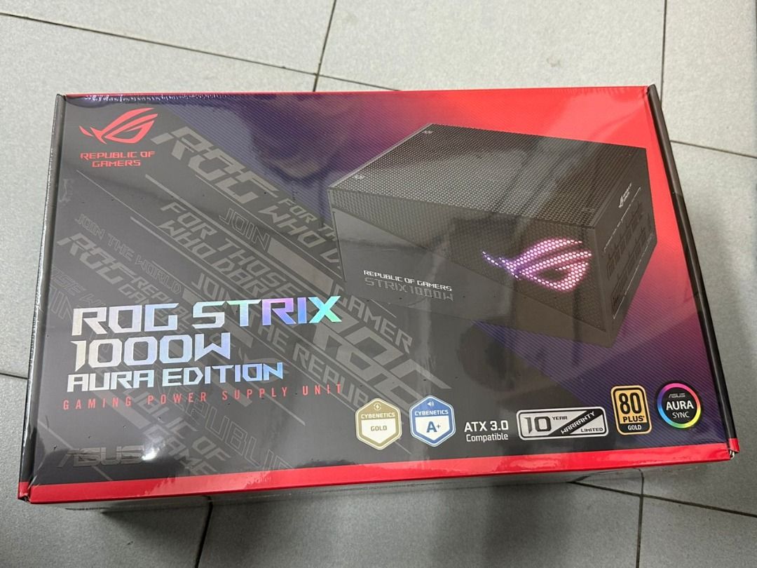 ASUS ROG STRIX 1000W GOLD, ATX 3.0, Aura Edition