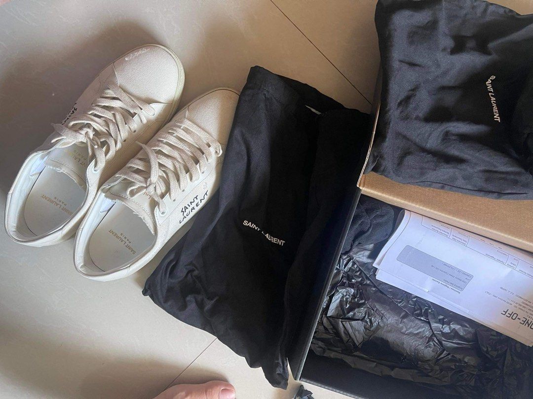 SAINT LAURENT Court Classic SL/06 canvas sneakers Luxury Sneakers