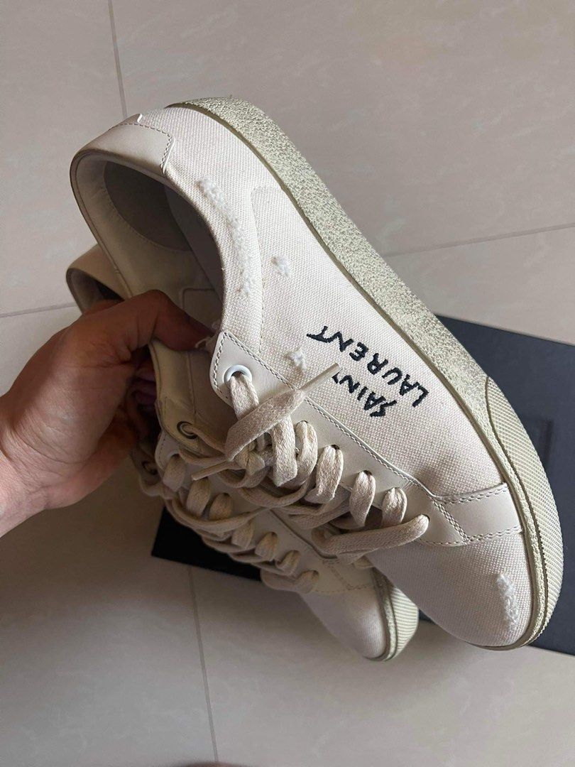 SAINT LAURENT Court Classic SL/06 canvas sneakers Luxury Sneakers