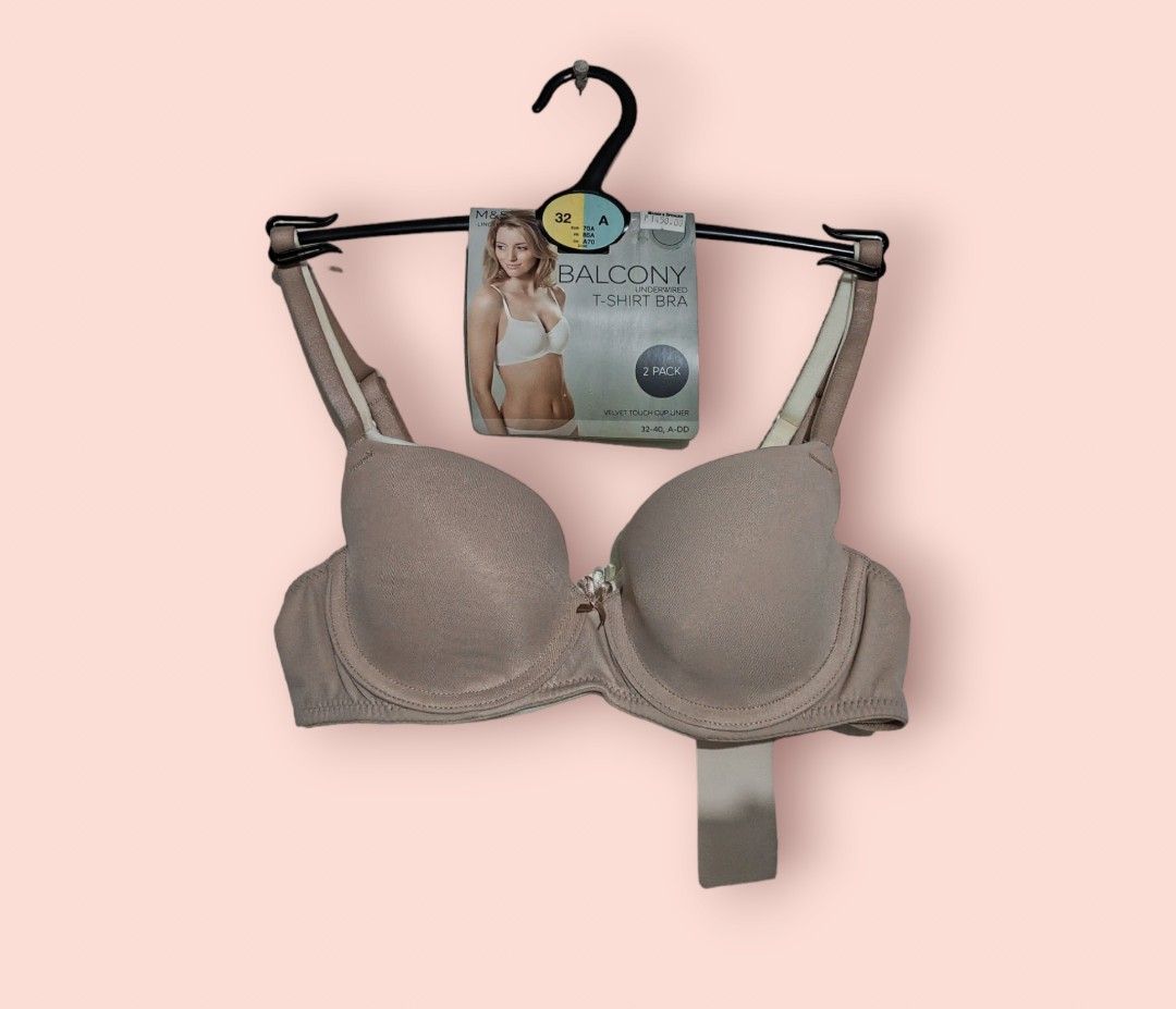 With discoloration brandnew M&S bra size 32A, Women's Fashion,  Undergarments & Loungewear on Carousell